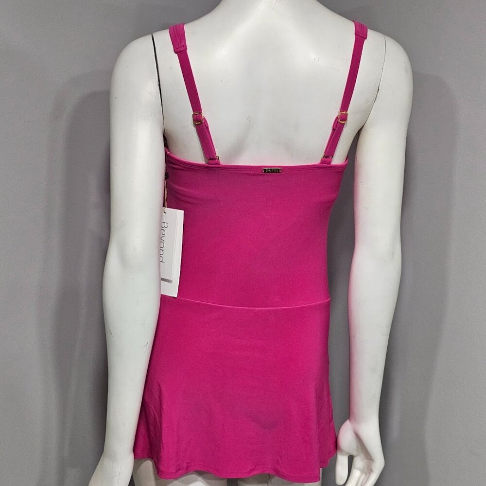 Beyond Control Grommet-Detail Square-Neck Swim Dress - Picture 4 of 15